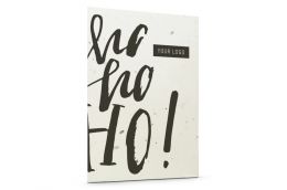 Samenpapier Weihnachtskarte 'Ho Ho Ho'