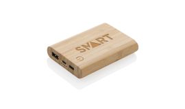 5.000mAh Bambus-Powerbank