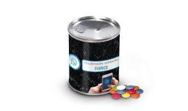 Dose mit Schokoladenmischung