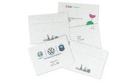 Briefumschläge aus Samenpapier