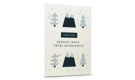 Samenpapier Weihnachtskarte 'Schnee'
