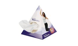 Kosmetiktücher-Box, Pyramide bedrucken