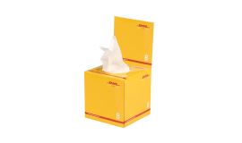 Kosmetiktücher-Box, Würfel mit Klappe bedrucken