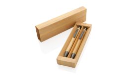 Modernes Bambus-Stifteset in Box